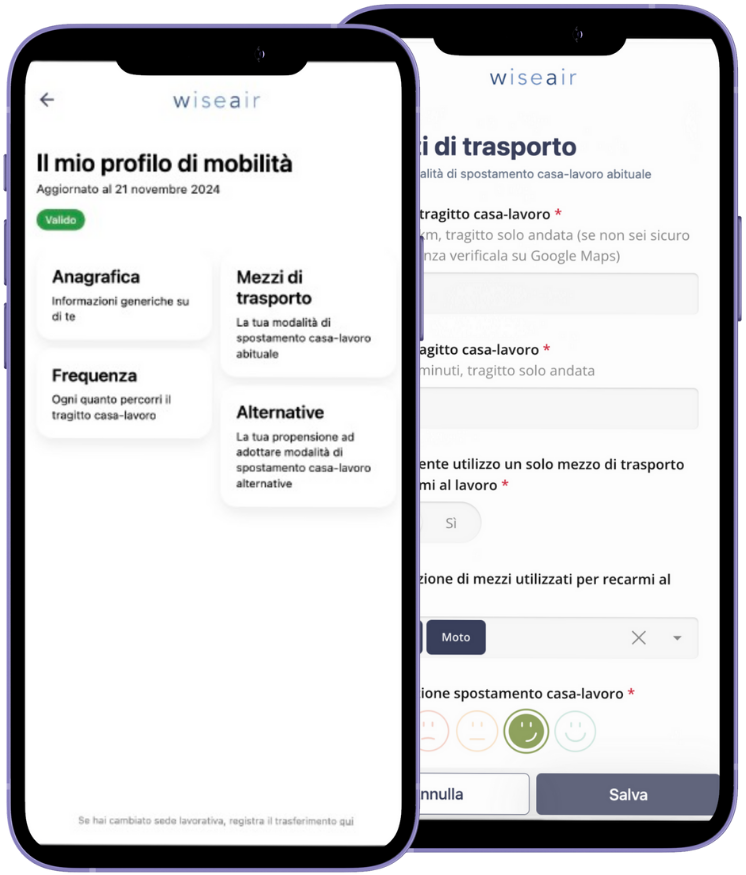 Individual mobility profile